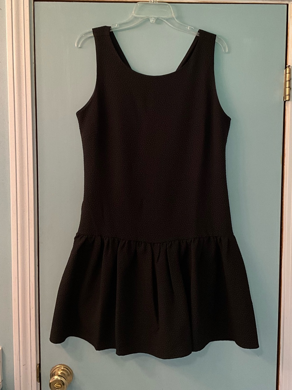 NWOT Maeve Black Sleeveless Peplum Dress from Anthropologie
